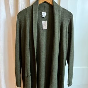 J. Crew long cardigan. Size xxs.